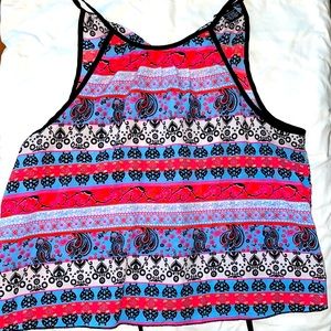 Rue 21 Colorful patterned tank top. Size medium